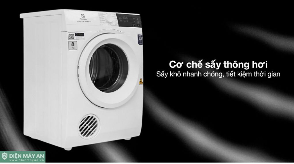 Máy sấy thông hơi Electrolux UltimateCare 8 Kg EDV804H3WC 